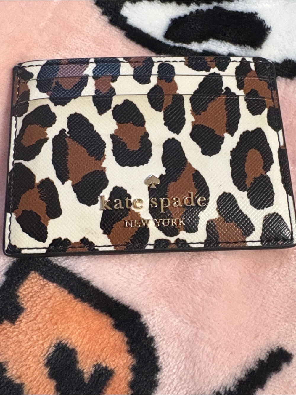 kate spade Leopard Print Card Holder